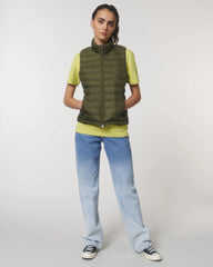 Custom recycled polyester women's vest Stanley/Stella - British Khaki