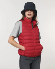 Custom recycled polyester women's vest Stanley/Stella - Red
