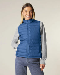 Custom recycled polyester women's vest Stanley/Stella - Mindful Blue