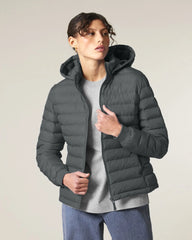 Custom promotional recycled polyester women's quilted jacket - Anthracite