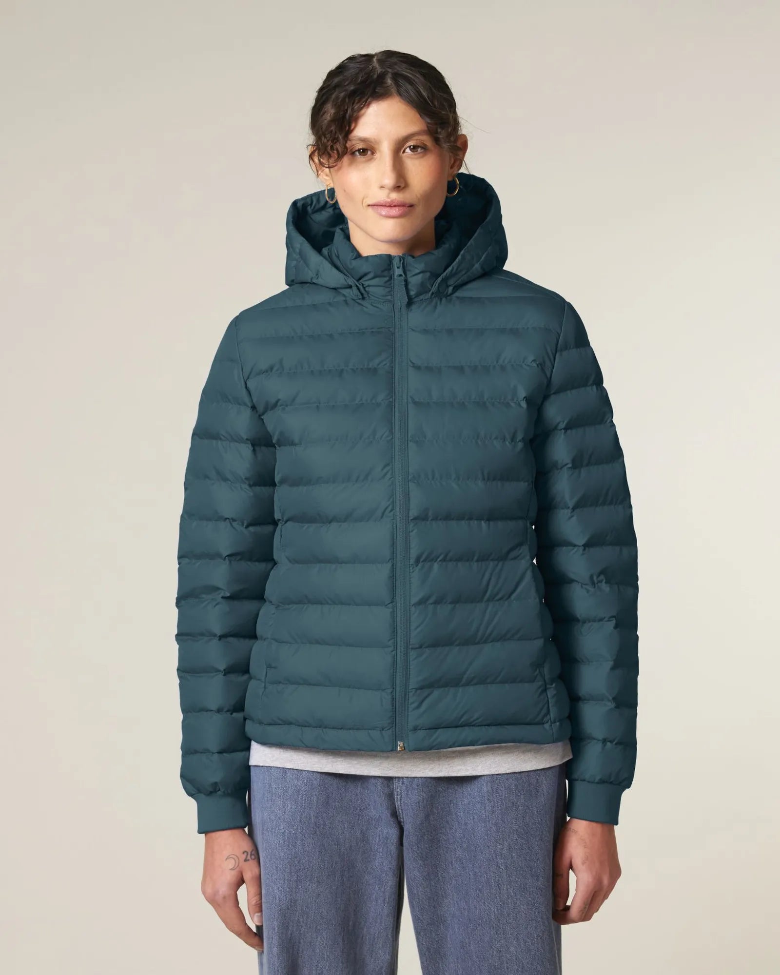 Custom promotional recycled polyester women's quilted jacket - 7