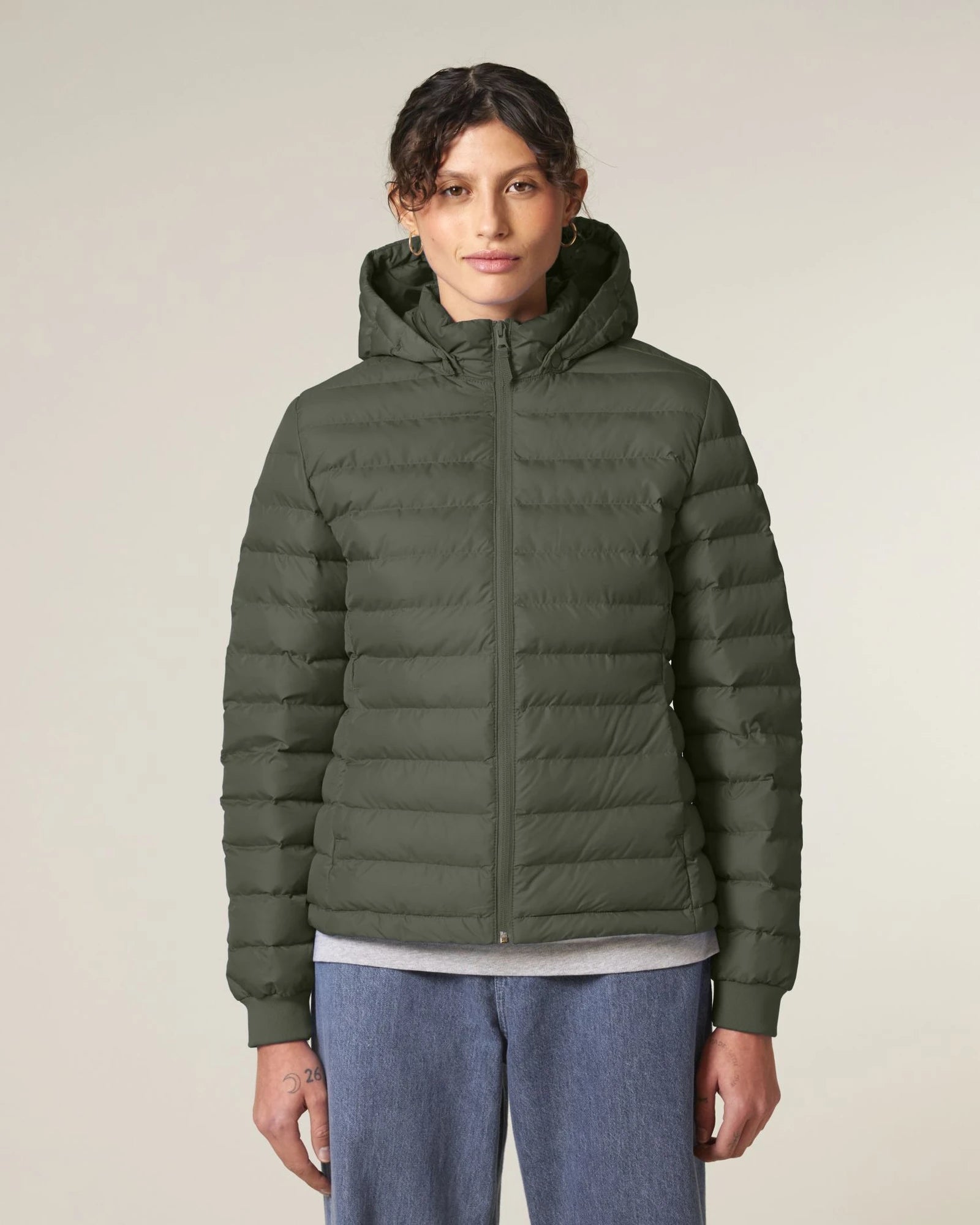 Custom promotional recycled polyester women's quilted jacket - 8