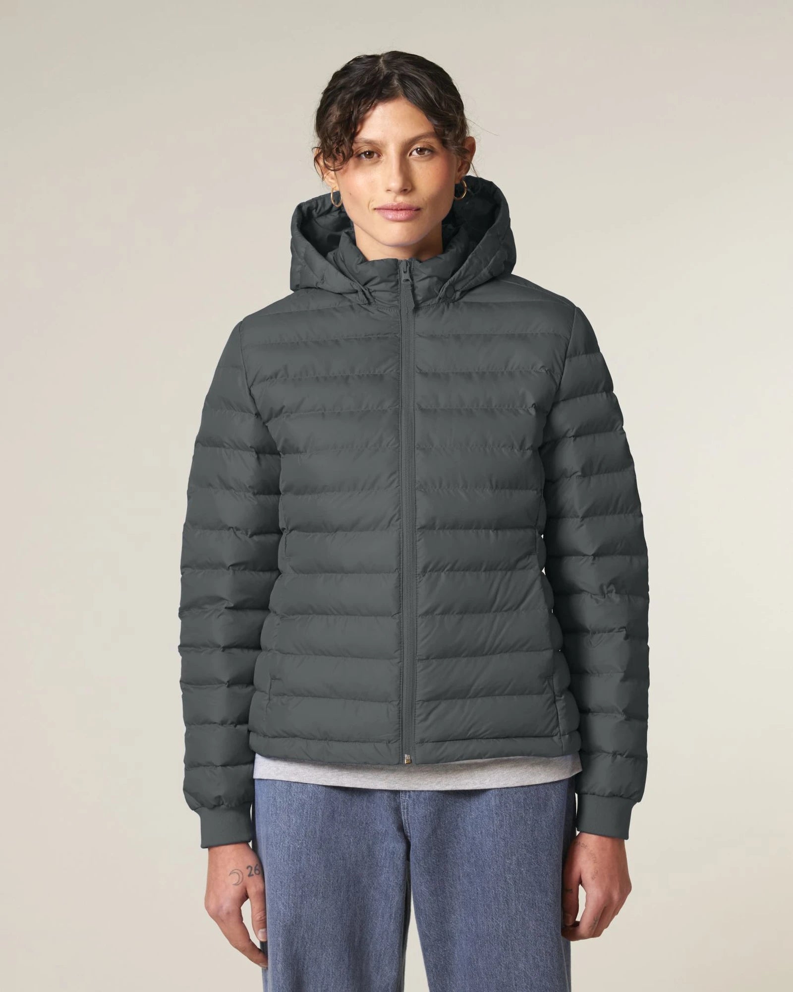 Custom promotional recycled polyester women's quilted jacket - 13