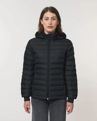 Custom promotional recycled polyester women's quilted jacket - 1