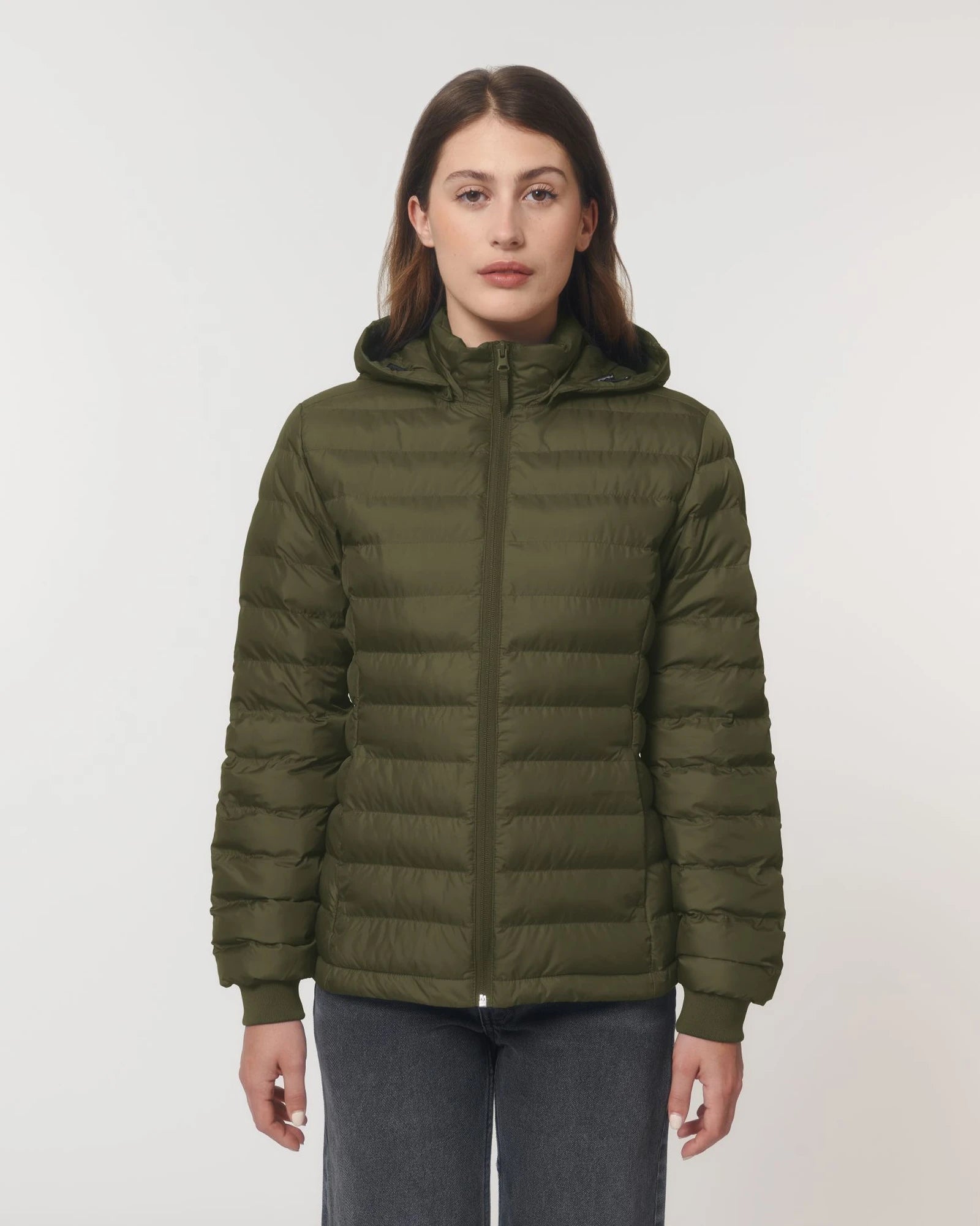 Custom promotional recycled polyester women's quilted jacket - 9