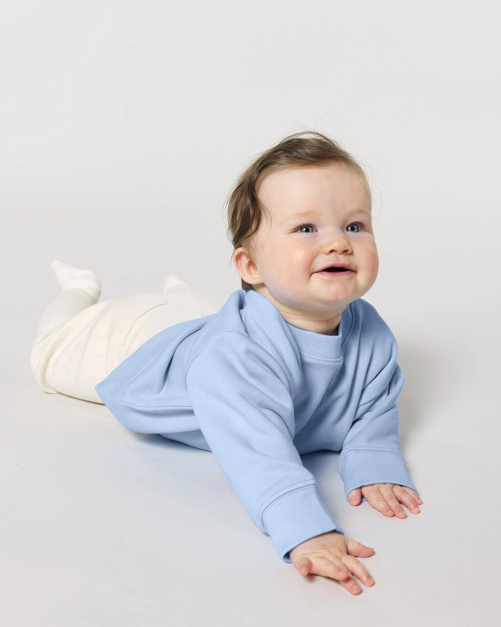 Custom organic cotton baby sweatshirt Stanley/Stella - Blue Soul