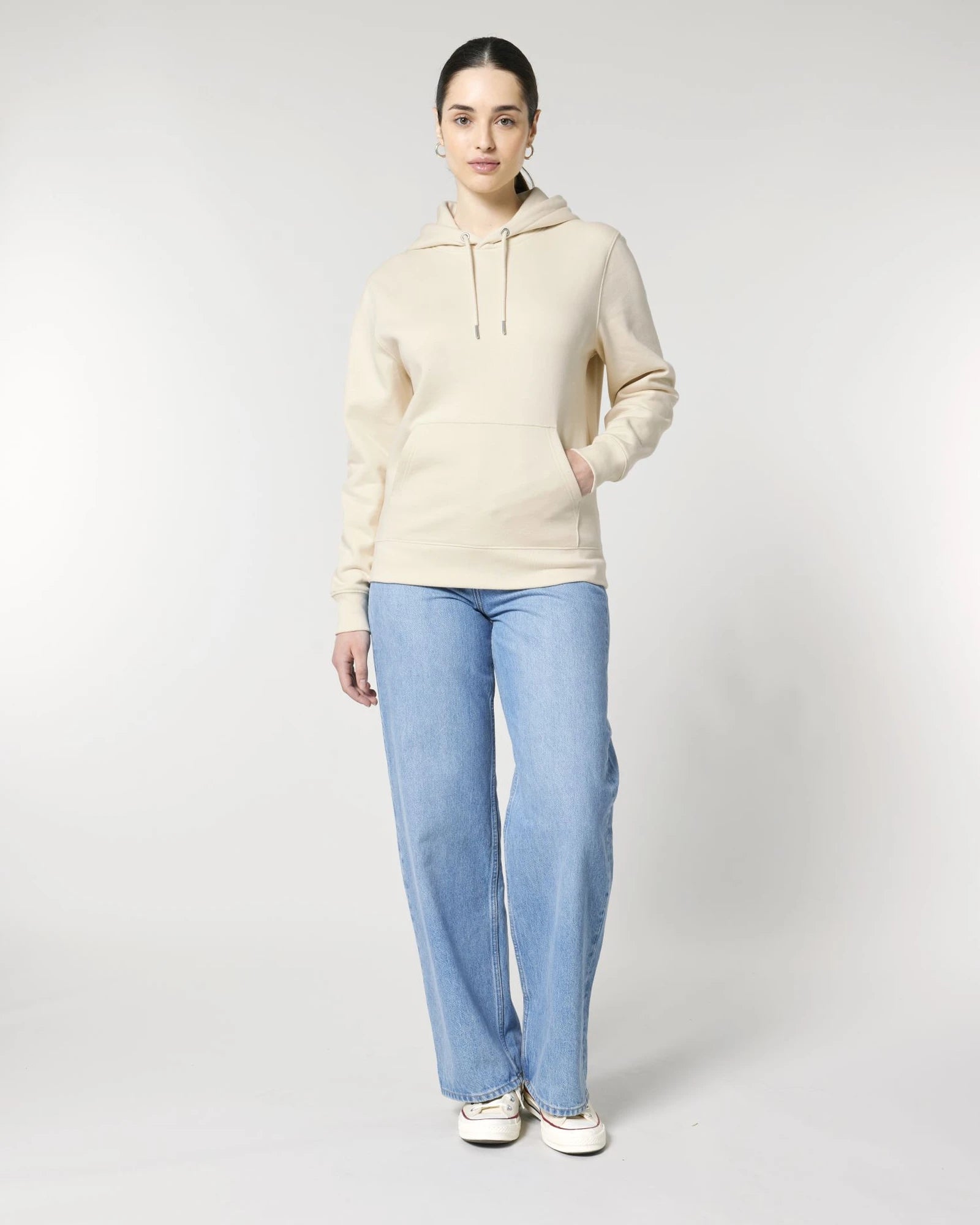 Custom organic cotton hoodie sweatshirt Stanley/Stella - Natural Raw