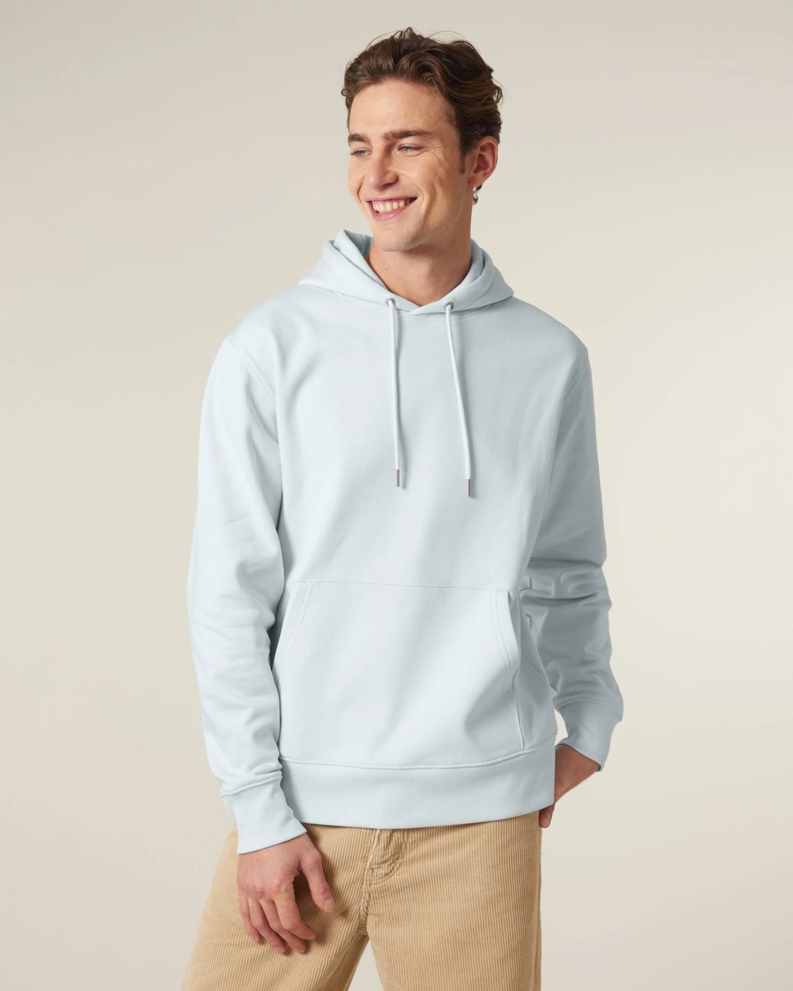 Custom organic cotton hoodie sweatshirt Stanley/Stella - Blue Ice