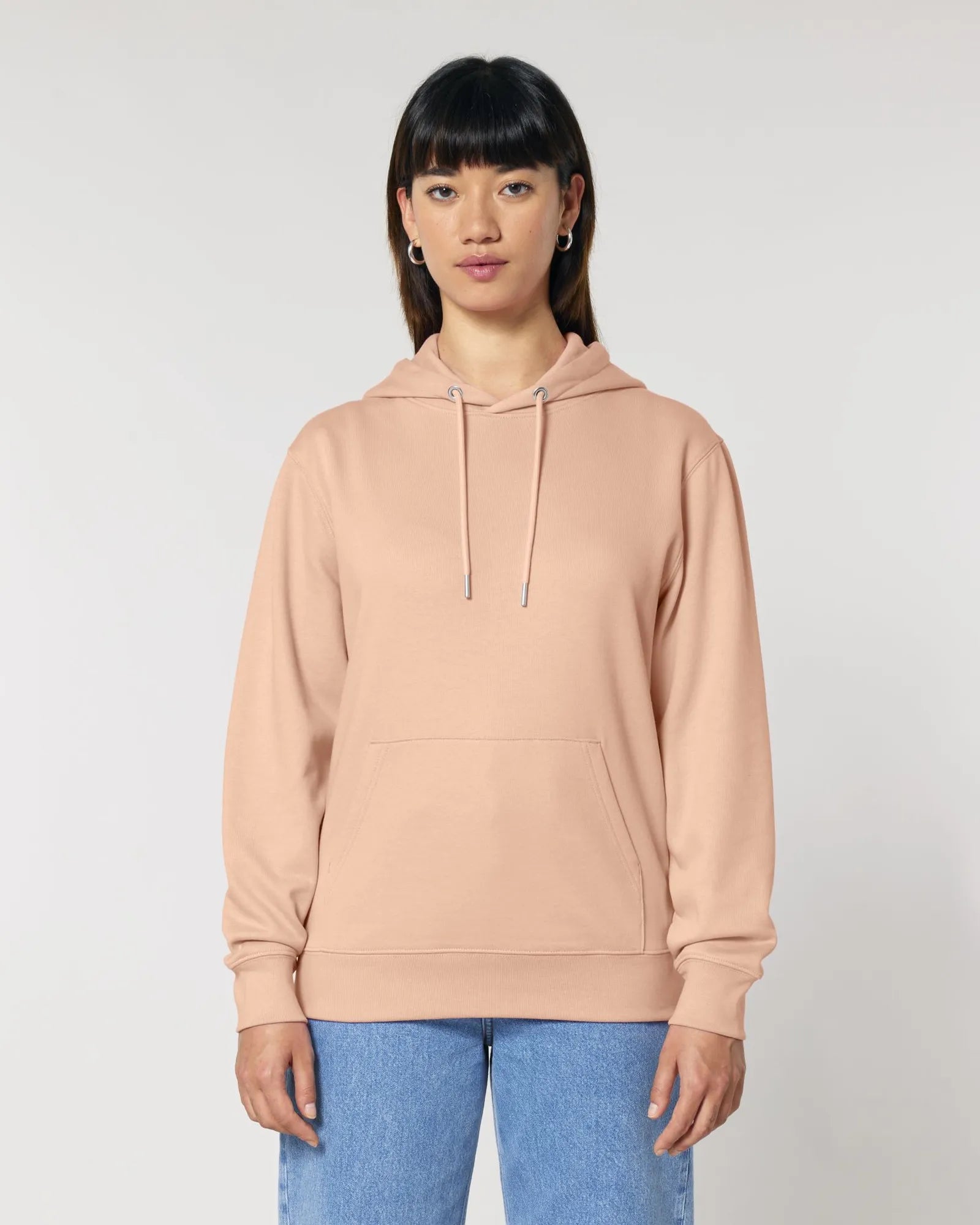 Custom organic cotton hoodie sweatshirt Stanley/Stella - Fraiche Peche