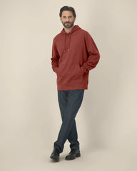Custom organic cotton hoodie sweatshirt Stanley/Stella - Earthy Red