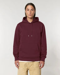 Custom organic cotton hoodie sweatshirt Stanley/Stella - Burgundy