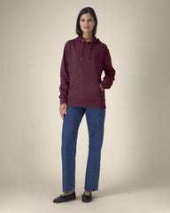 Custom organic cotton hoodie sweatshirt Stanley/Stella - Deep Plum