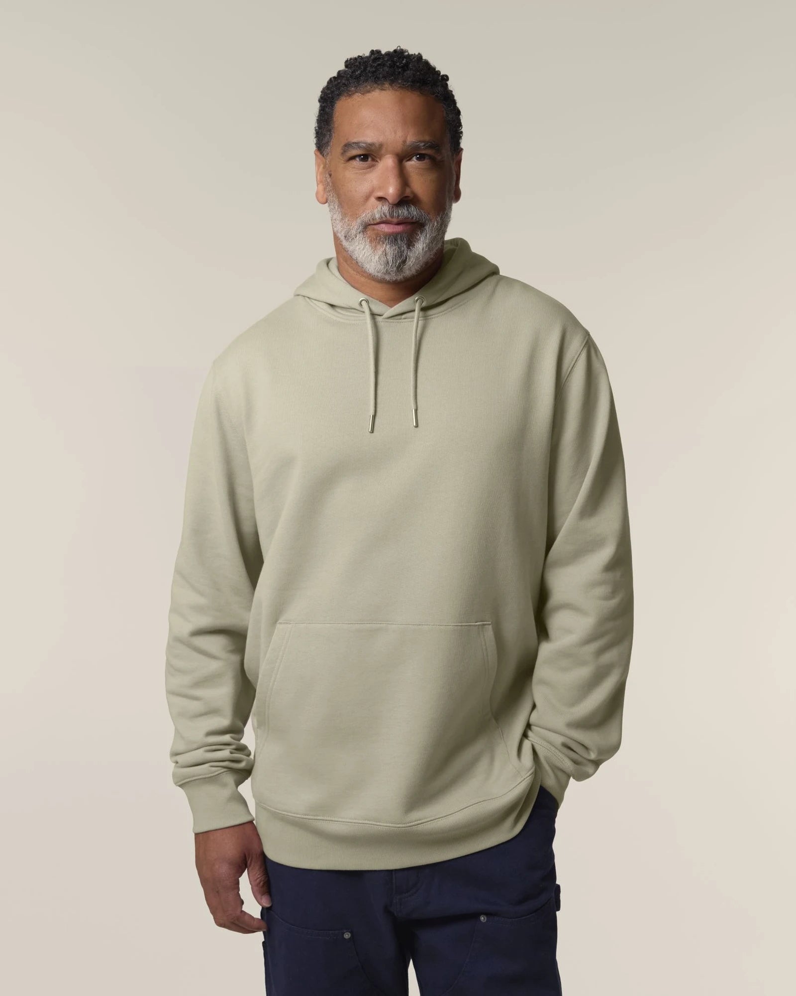 Custom organic cotton hoodie sweatshirt Stanley/Stella - Stone