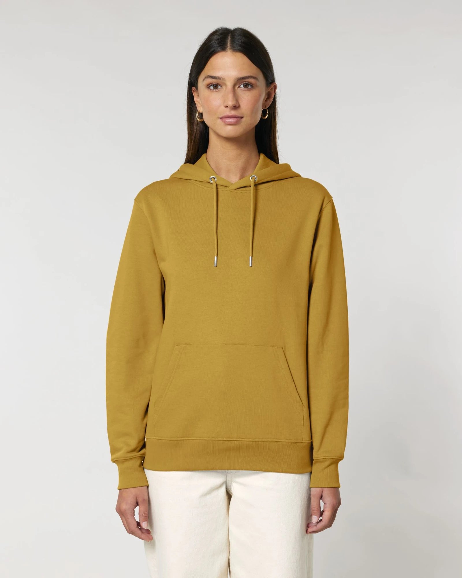 Custom organic cotton hoodie sweatshirt Stanley/Stella - Ochre