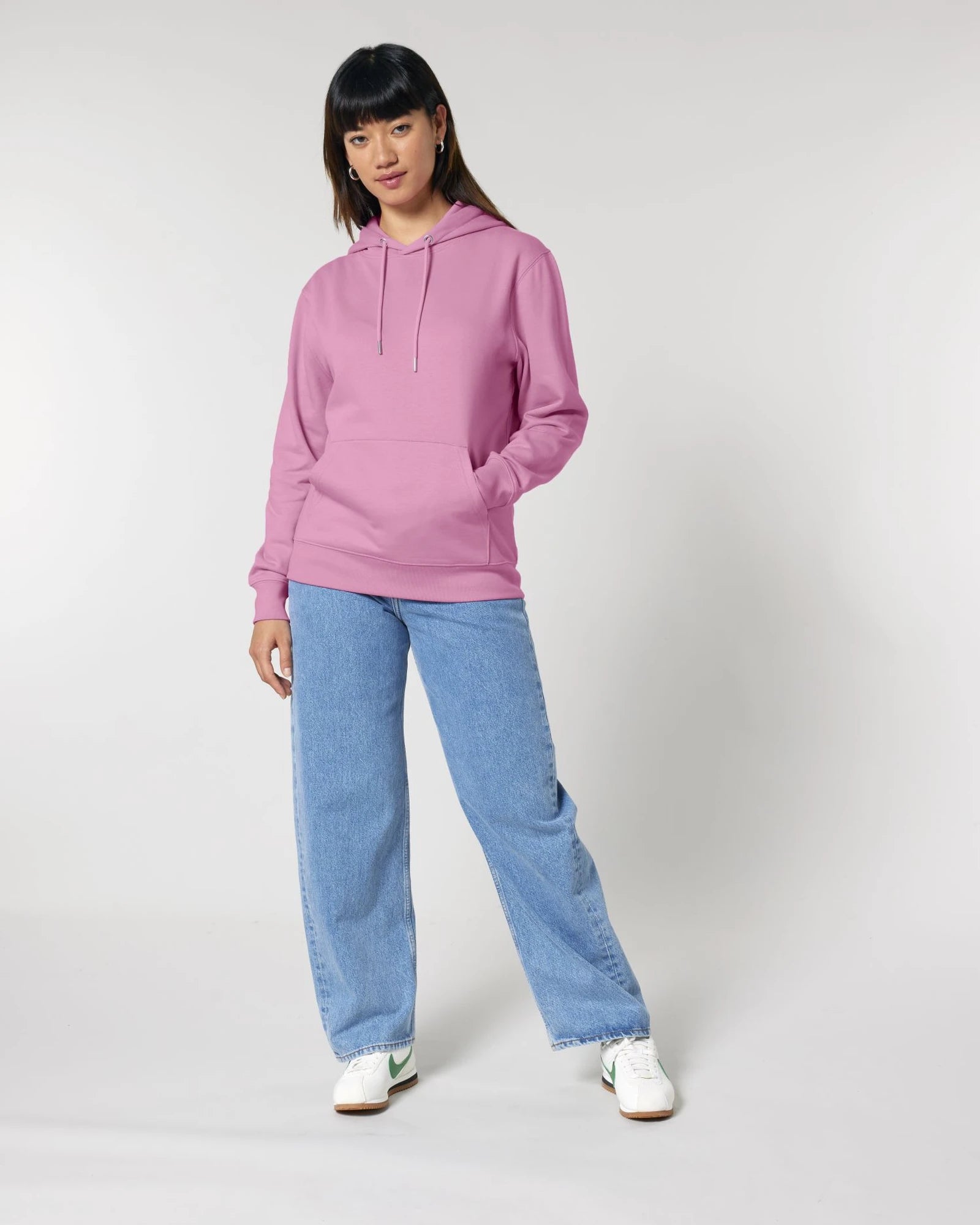Custom organic cotton hoodie sweatshirt Stanley/Stella - Bubble Pink