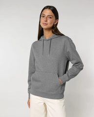Custom organic cotton hoodie sweatshirt Stanley/Stella - Mid Heather Grey