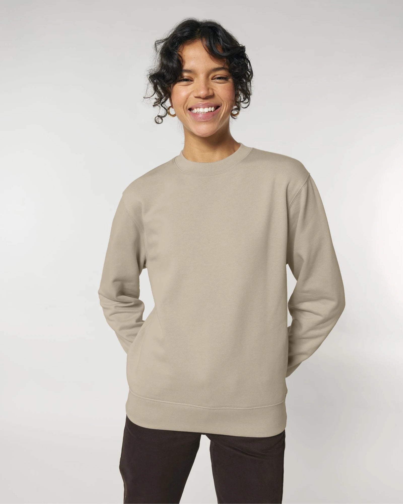Custom organic cotton sweatshirt Stanley/Stella Changer 2.0 - Desert Dust