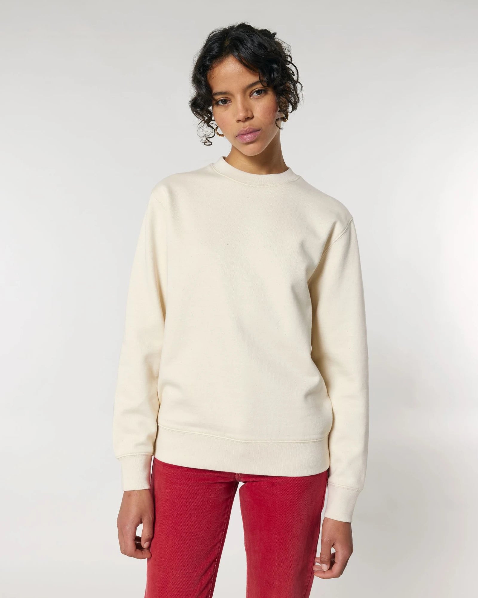 Custom organic cotton sweatshirt Stanley/Stella Changer 2.0 - Natural Raw