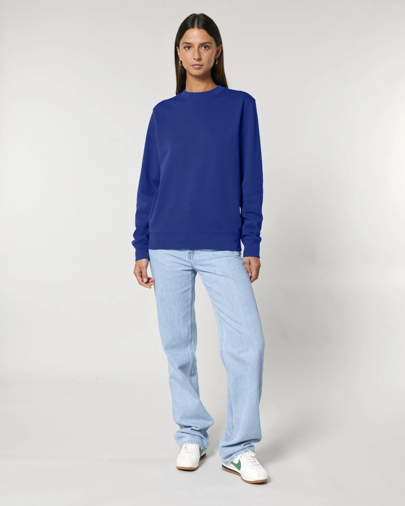 Custom organic cotton sweatshirt Stanley/Stella Changer 2.0 - Worker Blue
