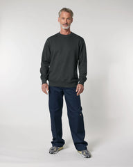 Custom organic cotton sweatshirt Stanley/Stella Changer 2.0 - Dark Heather Grey
