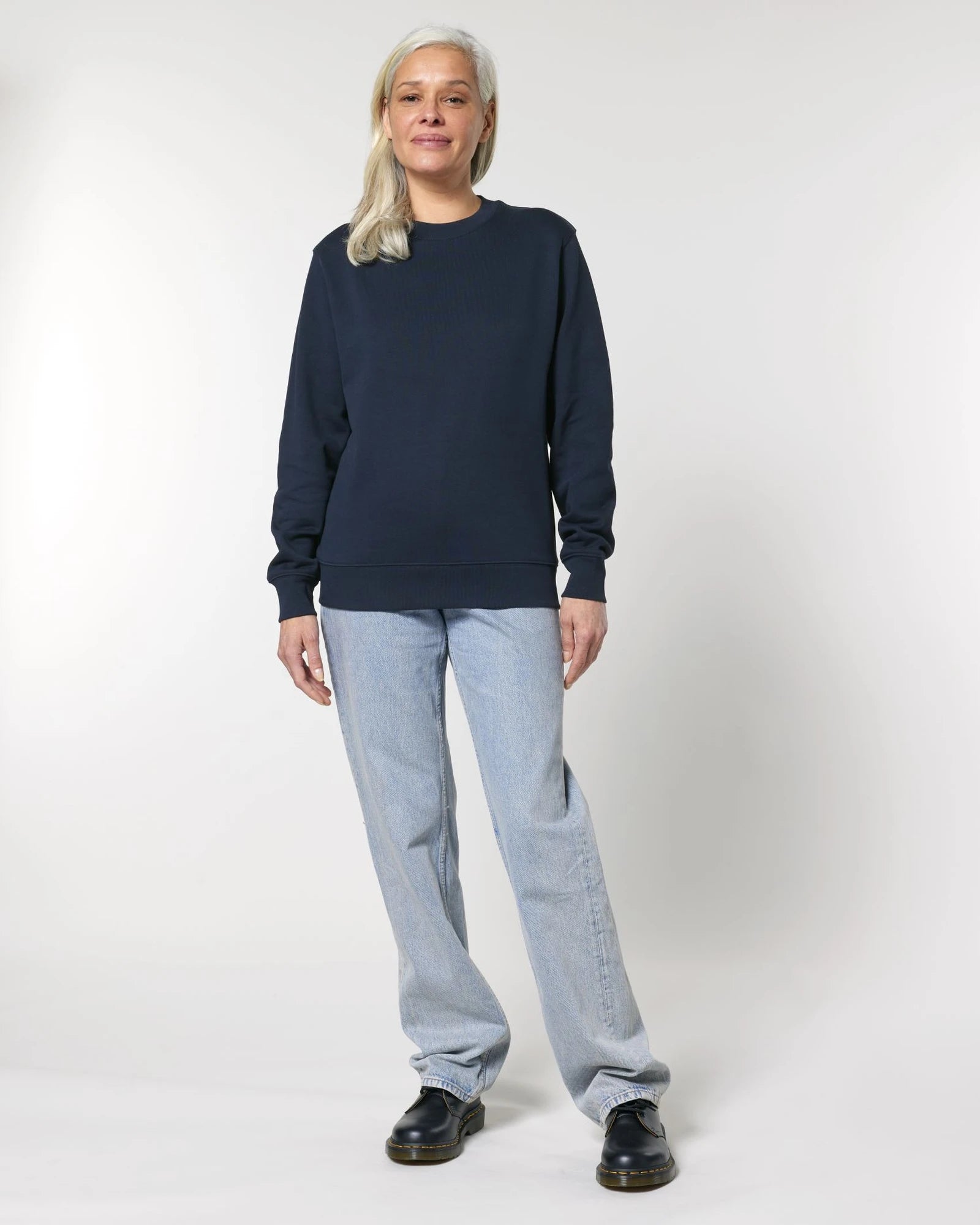 Custom organic cotton sweatshirt Stanley/Stella Changer 2.0 - French Navy