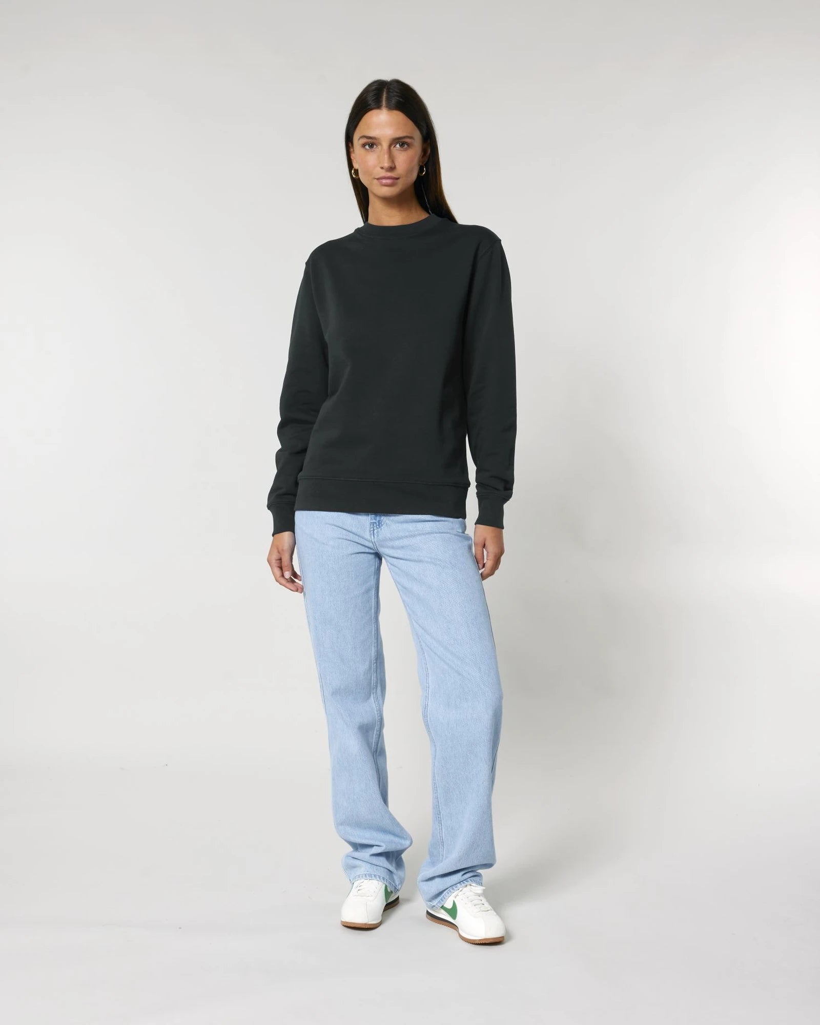 Custom organic cotton sweatshirt Stanley/Stella Changer 2.0 - Black