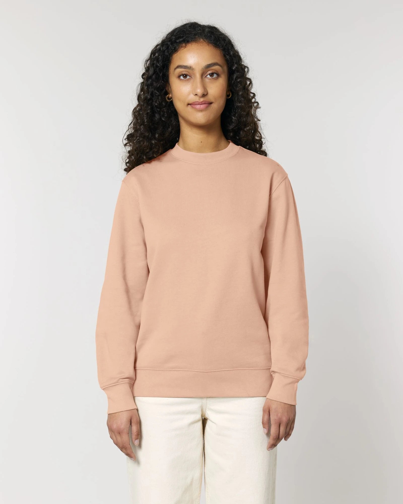Custom organic cotton sweatshirt Stanley/Stella Changer 2.0 - Fraiche Peche