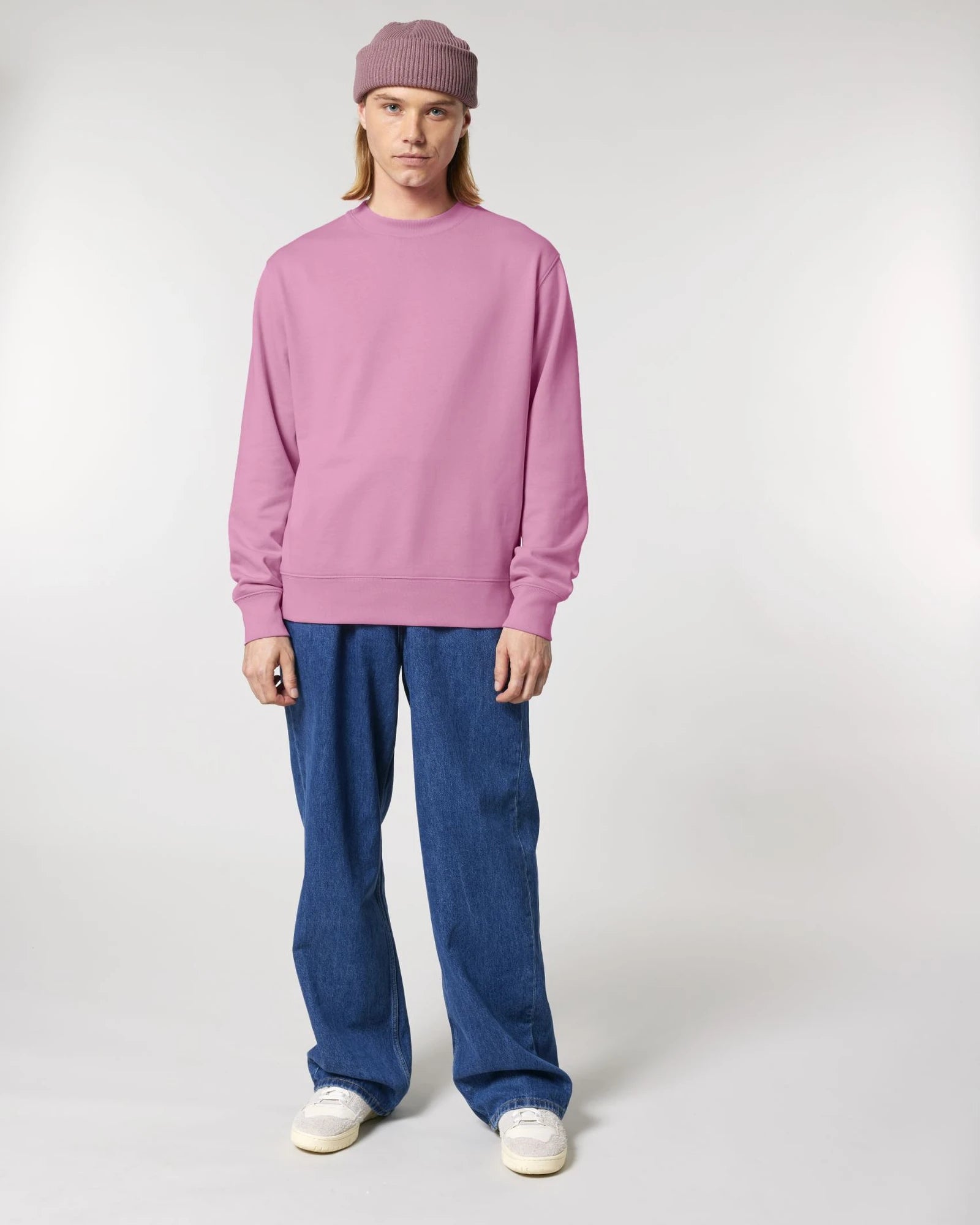Custom organic cotton sweatshirt Stanley/Stella Changer 2.0 - Bubble Pink