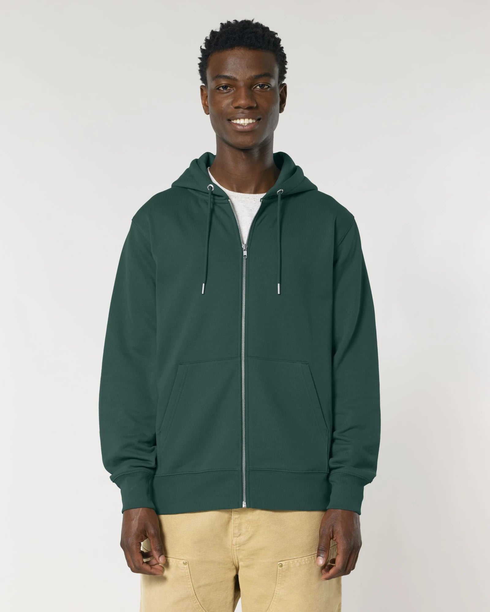 Custom organic cotton zip hoodie Stanley/Stella Cultivator - Glazed Green