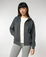 Custom organic cotton zip hoodie Stanley/Stella Cultivator - Anthracite