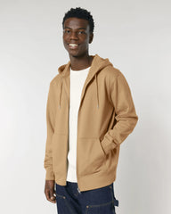 Custom organic cotton zip hoodie Stanley/Stella Cultivator - Latte