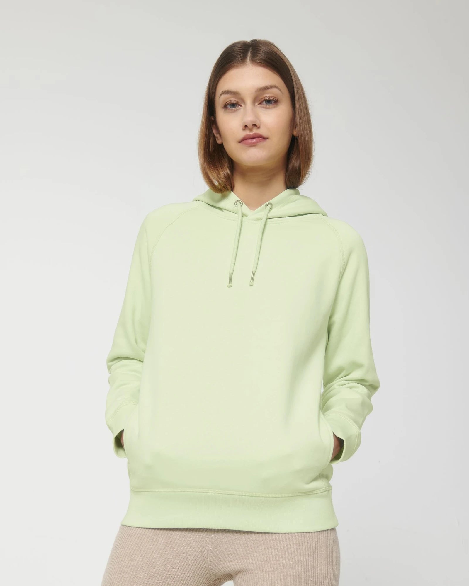 Custom organic cotton hoodie sweatshirt Stanley/Stella Sider - Stem Green