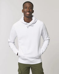 Custom organic cotton hoodie sweatshirt Stanley/Stella Sider - White
