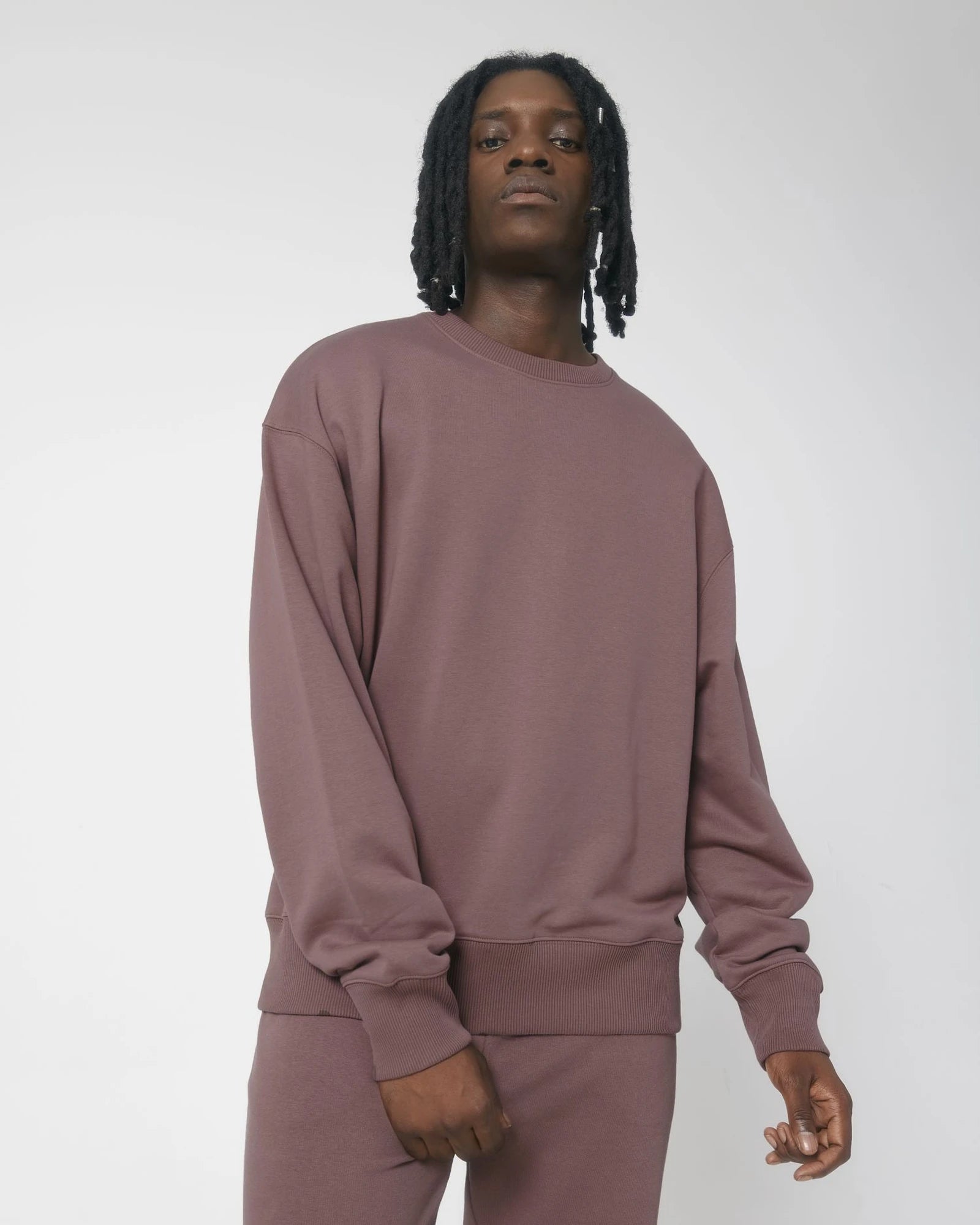Custom organic cotton sweatshirt Stanley/Stella Radder - Kaffa Coffee