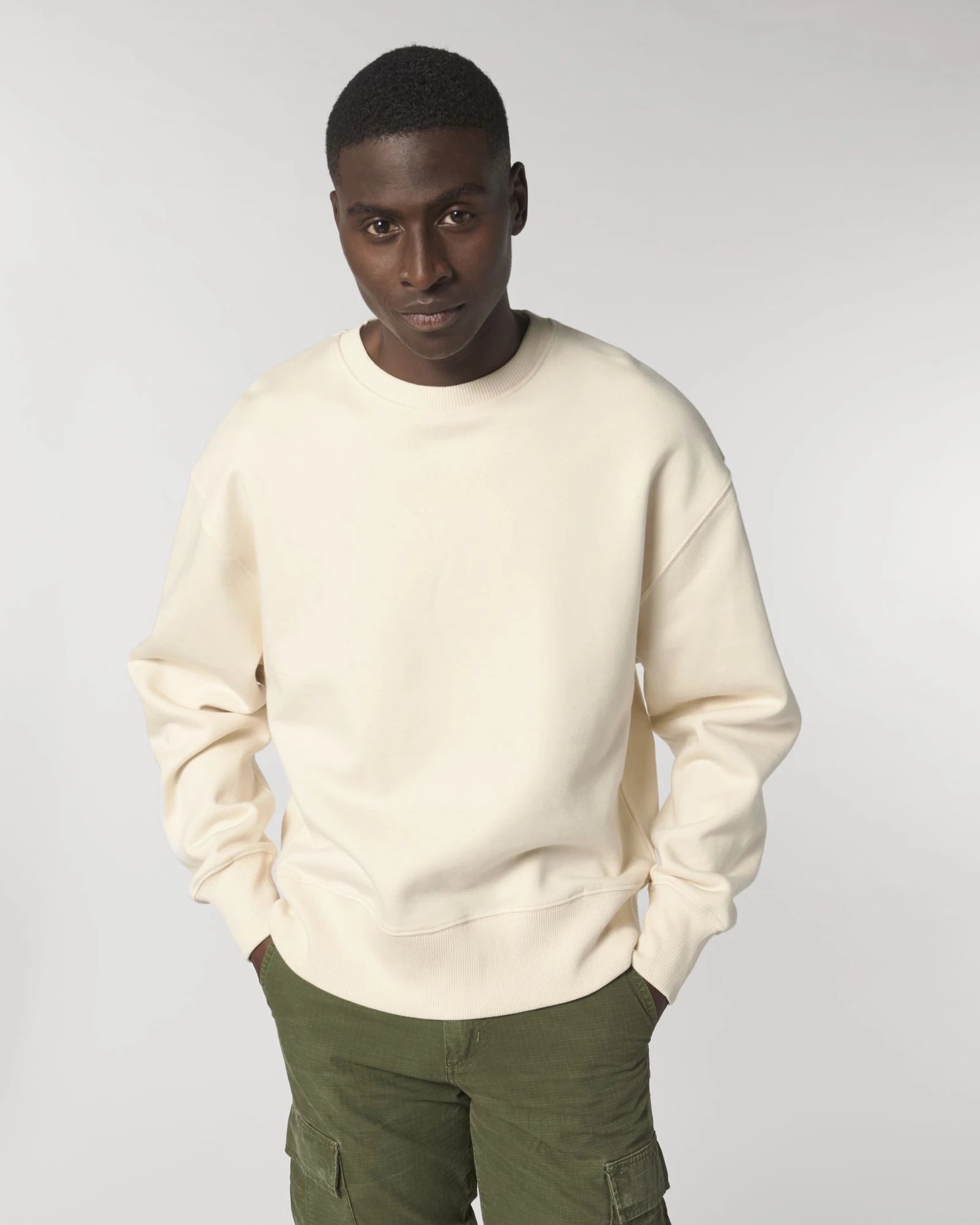 Custom organic cotton sweatshirt Stanley/Stella Radder - Natural Raw