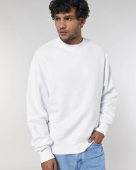 Custom organic cotton sweatshirt Stanley/Stella Radder - White