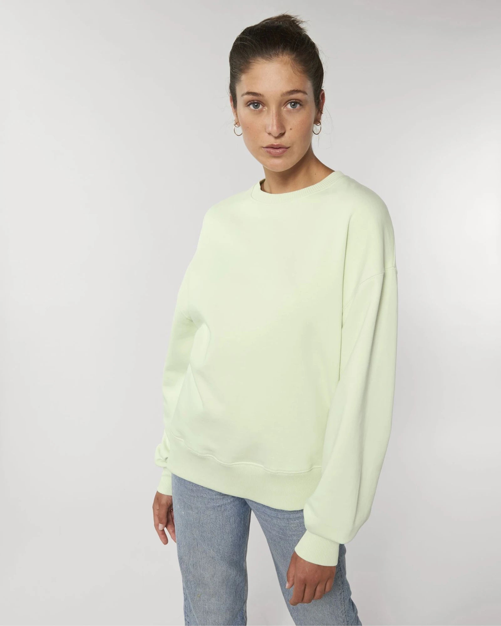 Custom organic cotton sweatshirt Stanley/Stella Radder - Stem Green