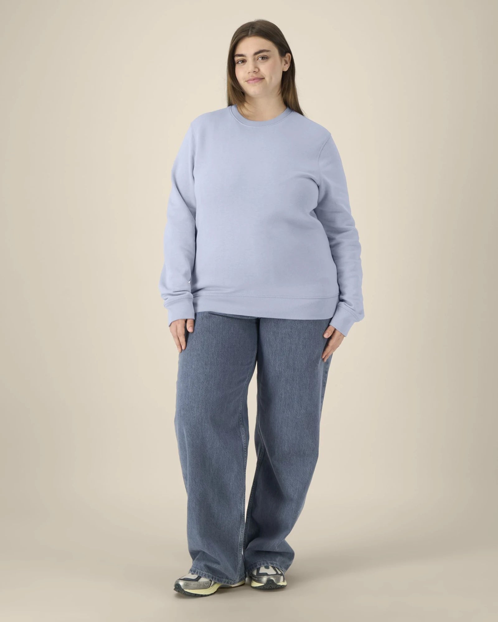 Custom organic cotton sweatshirt Stanley/Stella Roller - Serene Blue