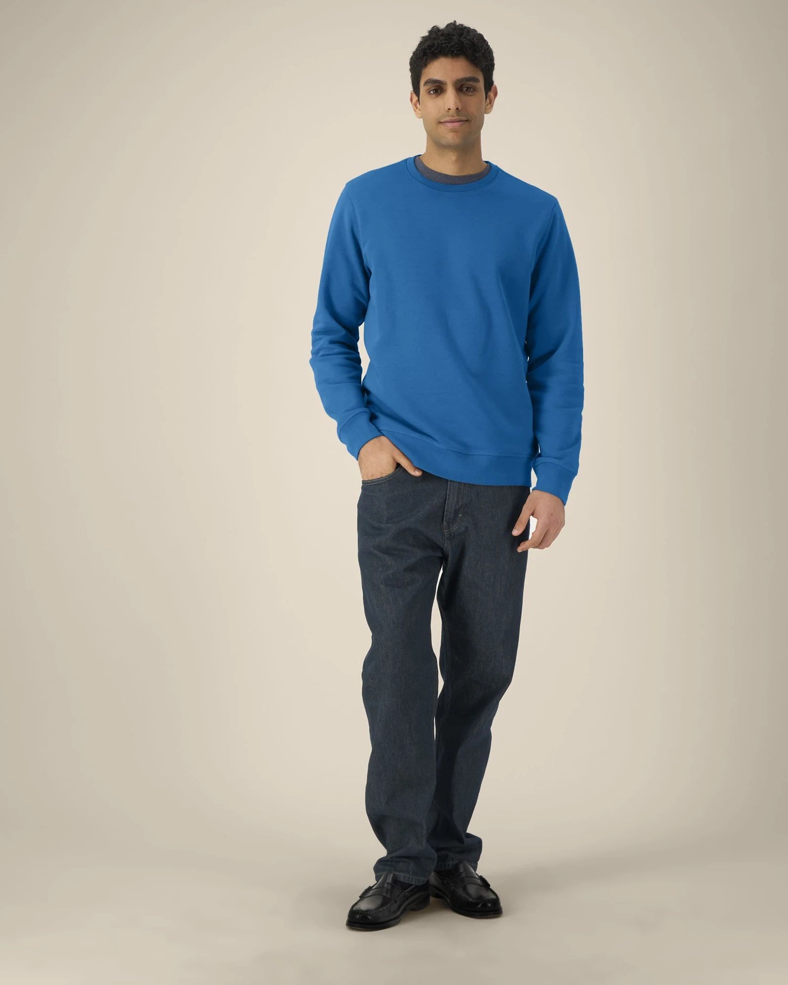 Custom organic cotton sweatshirt Stanley/Stella Roller - Royal Blue
