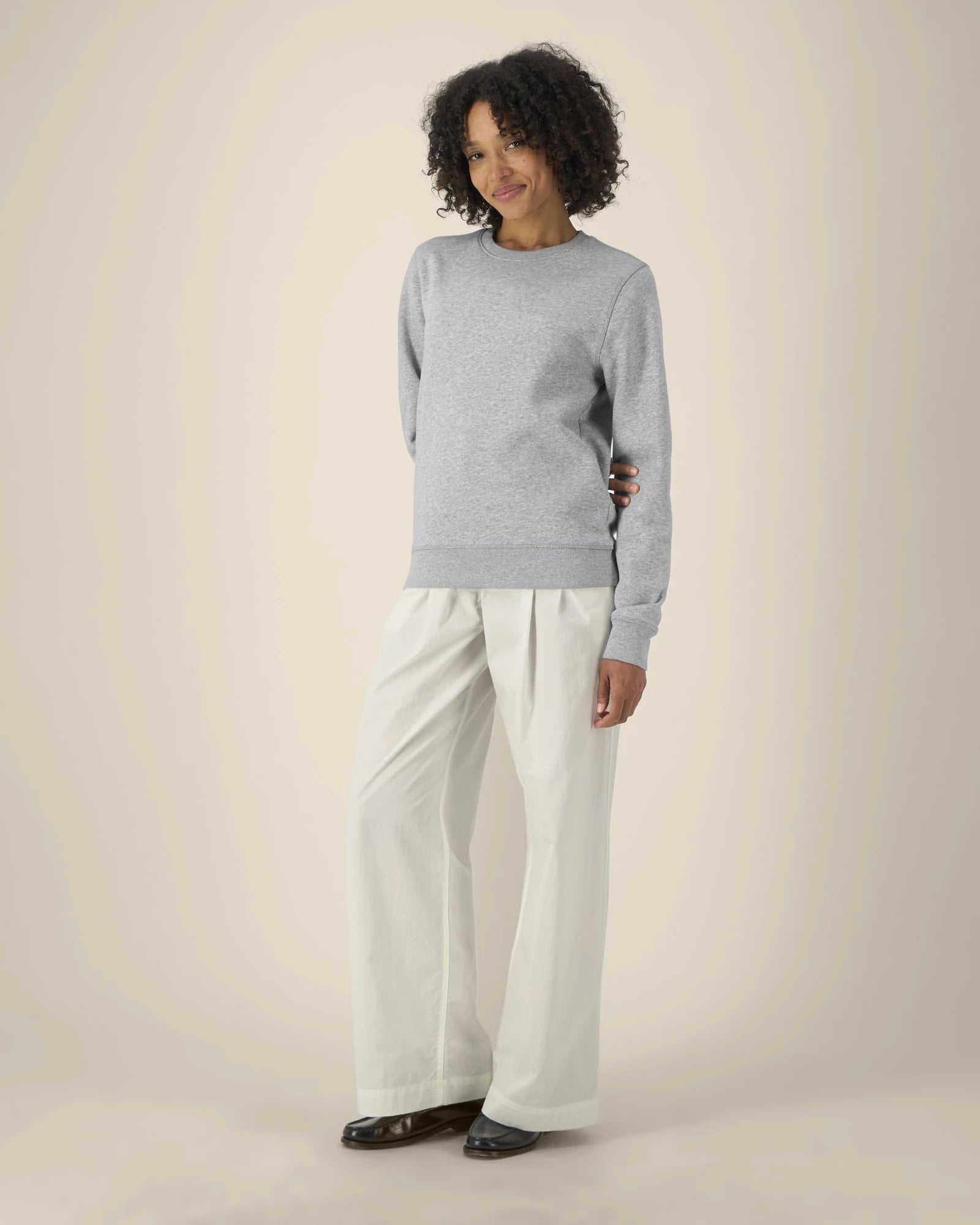 Custom organic cotton sweatshirt Stanley/Stella Roller - Heather Grey