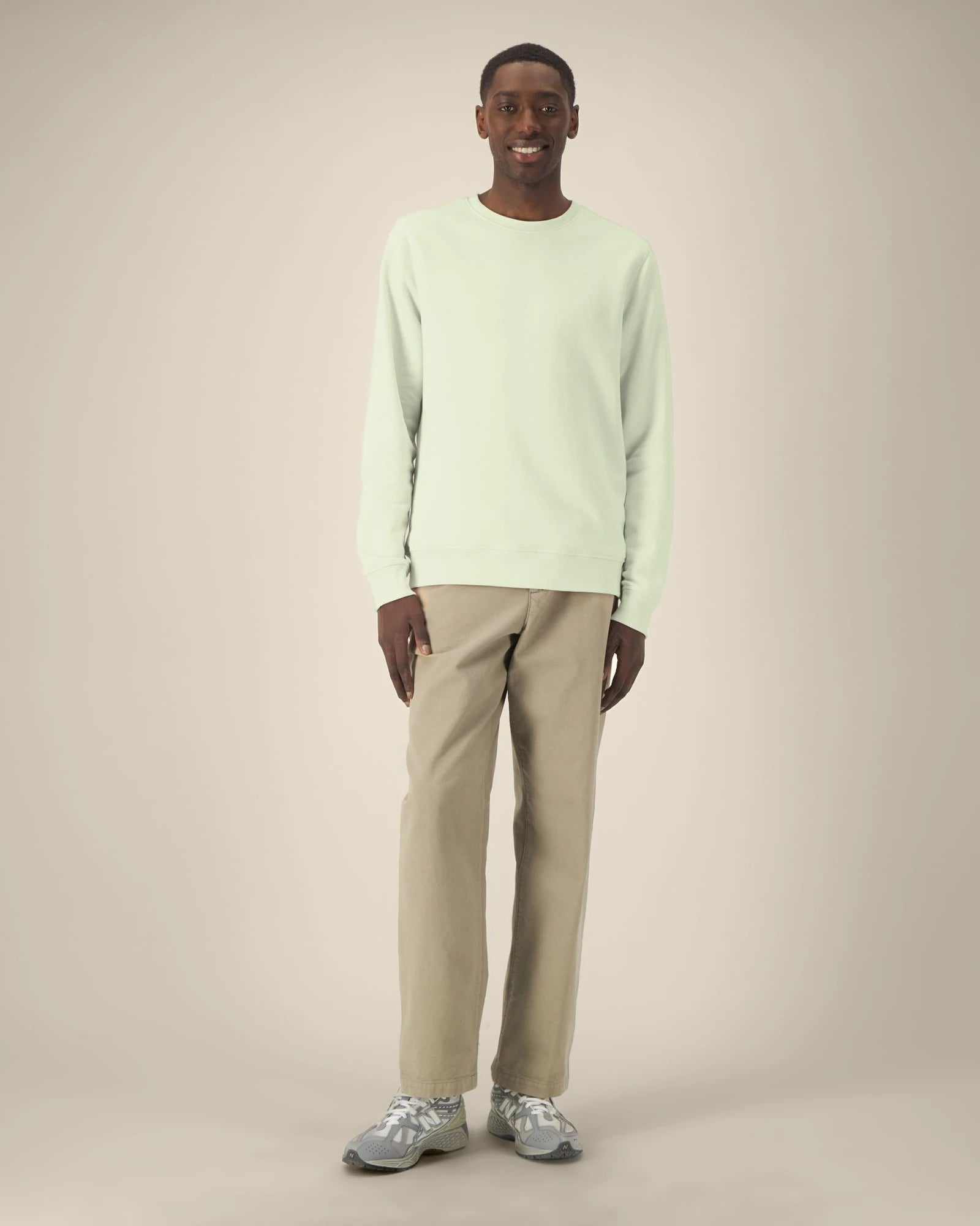 Custom organic cotton sweatshirt Stanley/Stella Roller - Stem Green