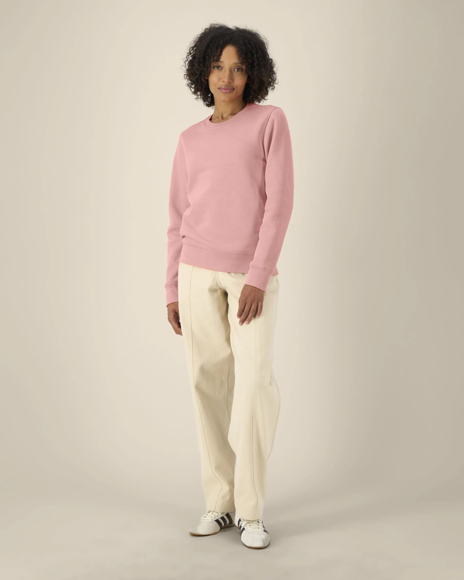 Custom organic cotton sweatshirt Stanley/Stella Roller - Canyon Pink
