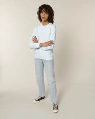 Custom organic cotton sweatshirt Stanley/Stella Roller - Blue Ice