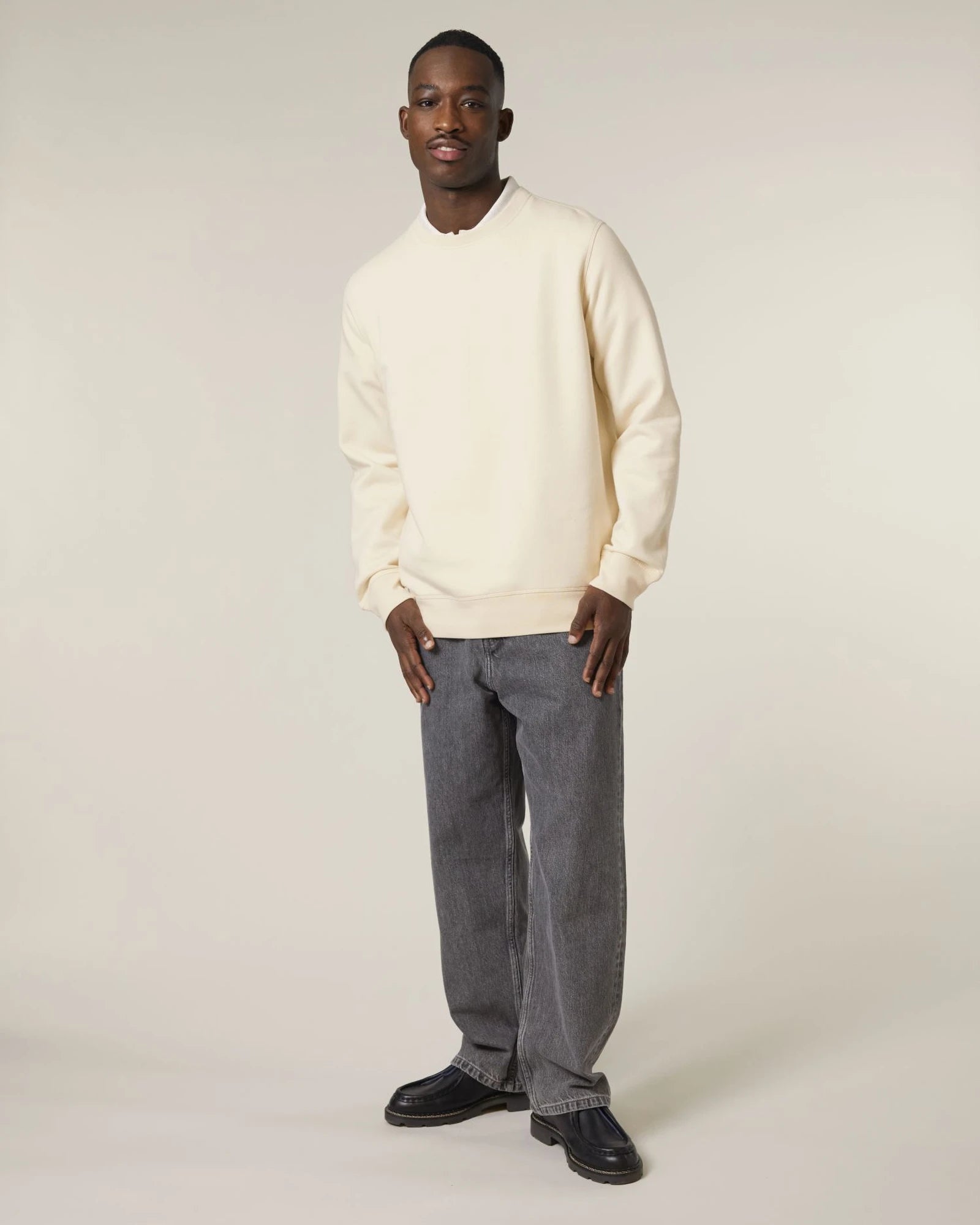 Custom organic cotton sweatshirt Stanley/Stella Roller - Natural Raw