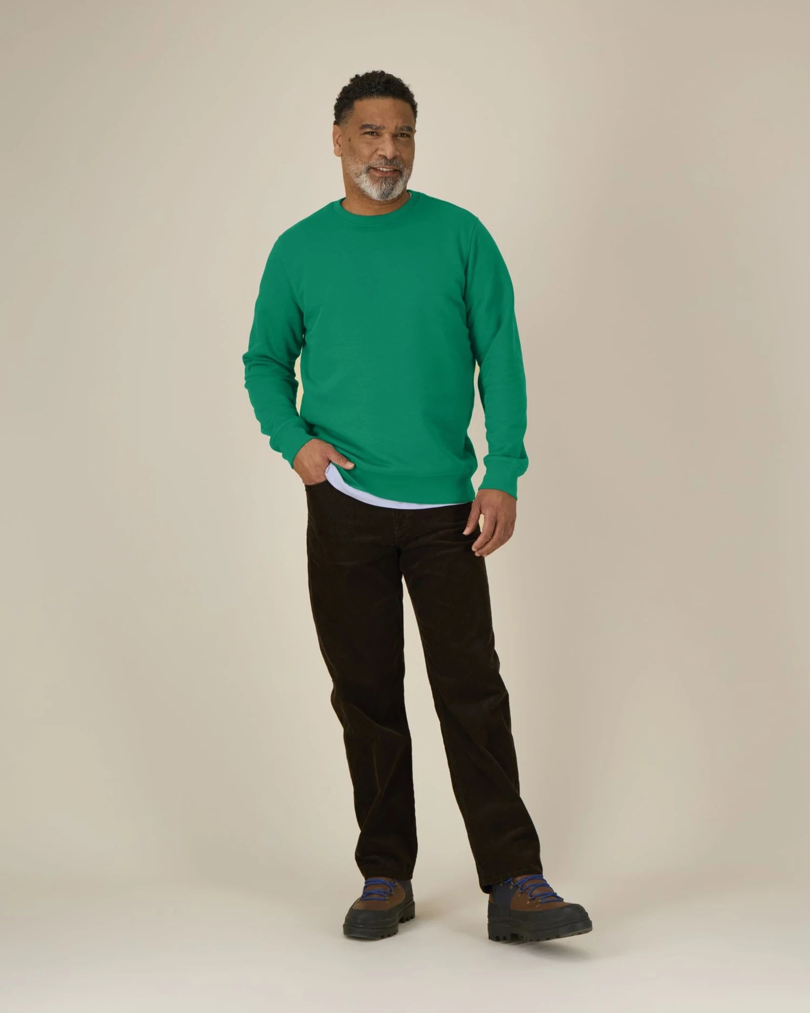 Custom organic cotton sweatshirt Stanley/Stella Roller - Verdant Green