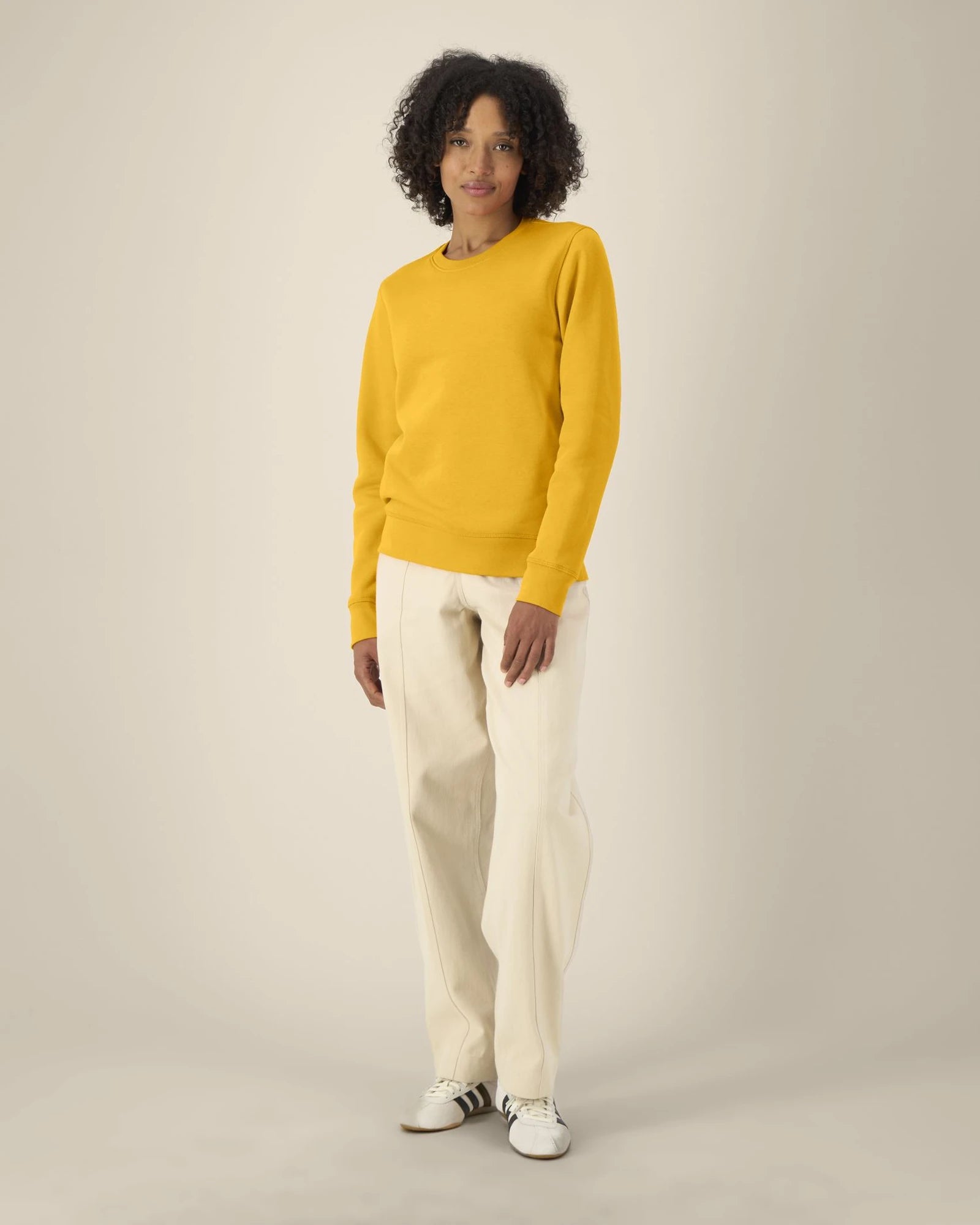 Custom organic cotton sweatshirt Stanley/Stella Roller - Spectra Yellow