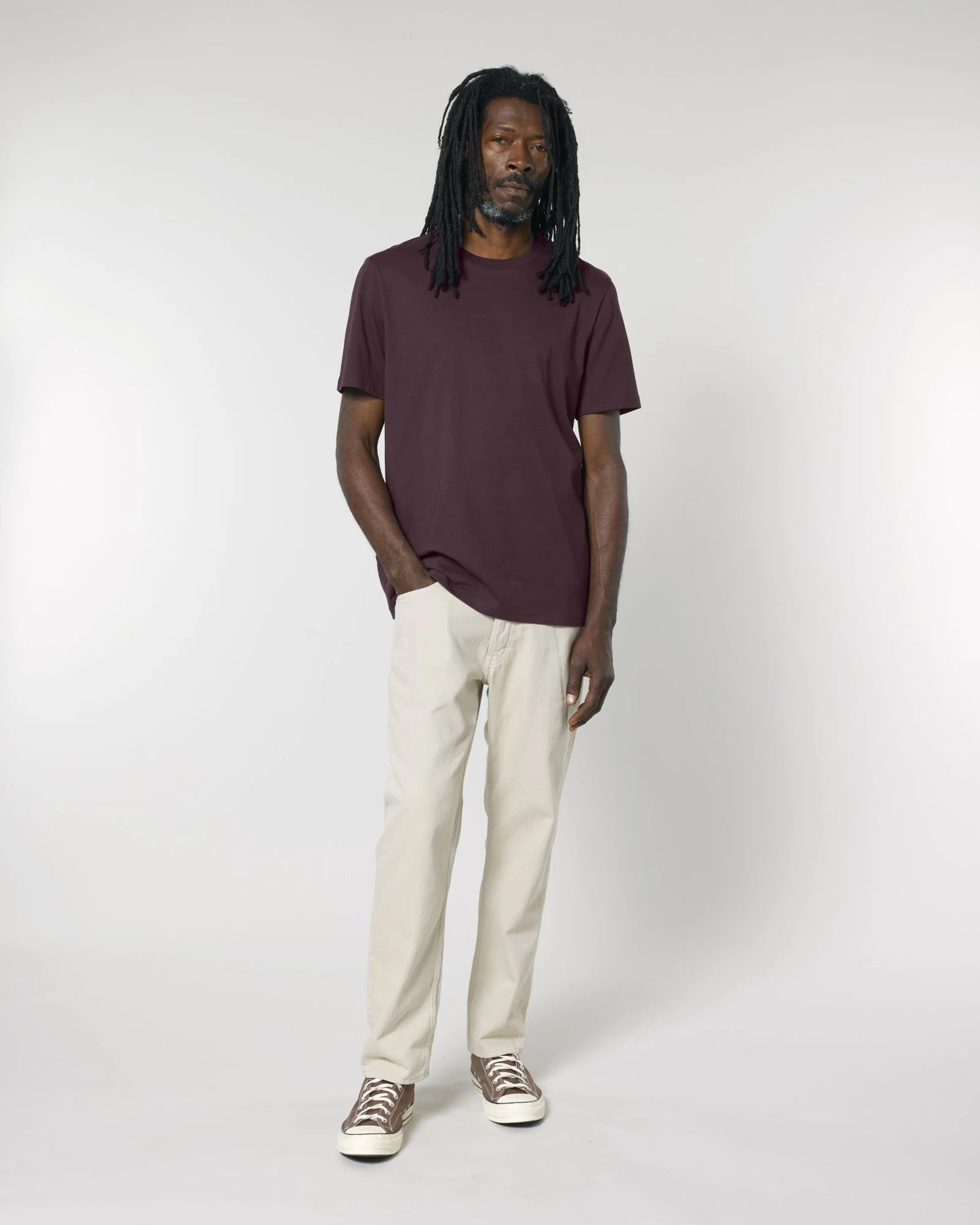 Custom organic cotton T-shirt Stanley/Stella Creator 2.0 - Red Brown