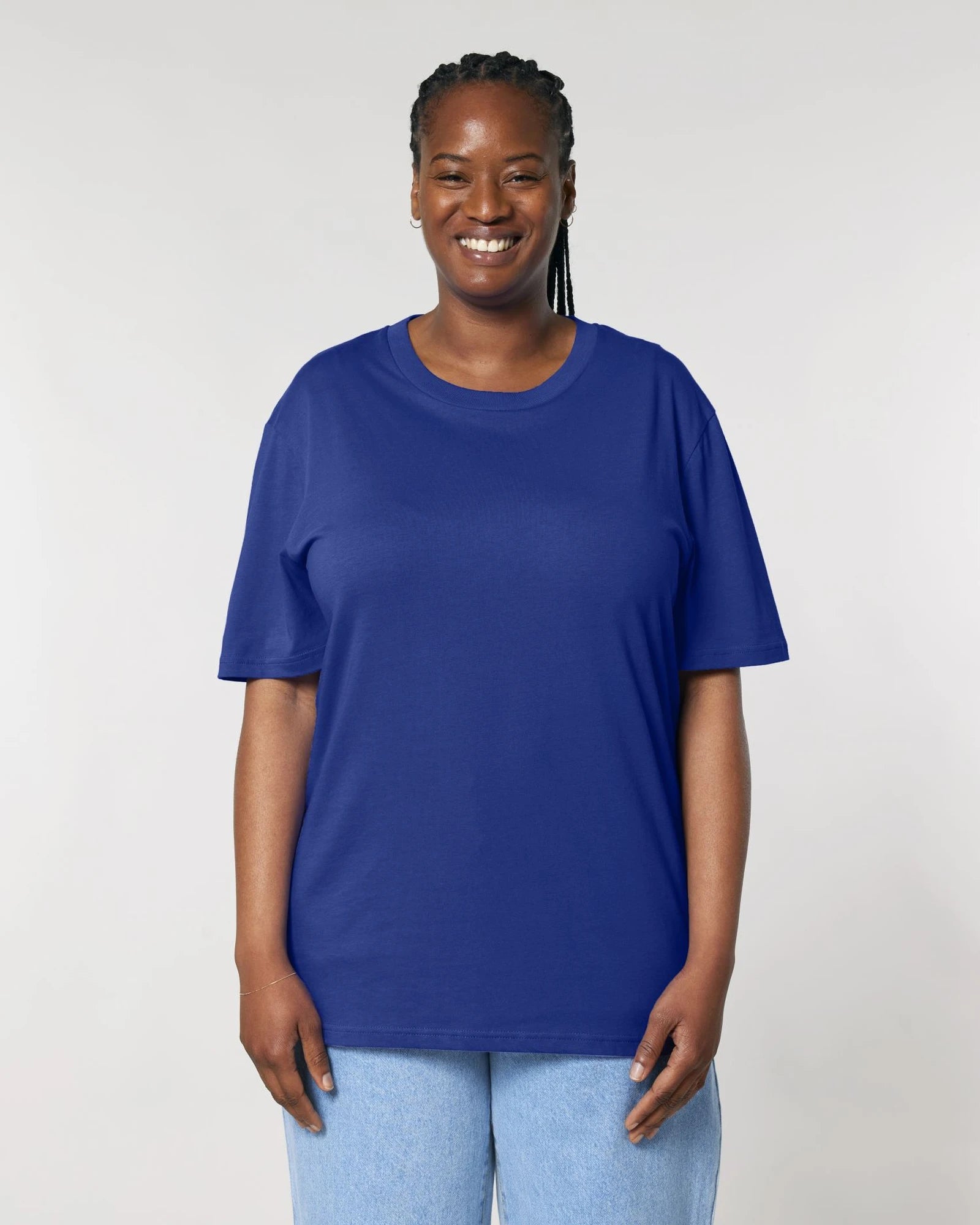 Custom organic cotton T-shirt Stanley/Stella Creator 2.0 - Worker Blue