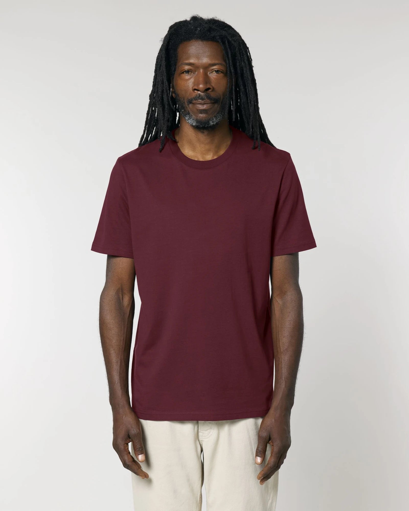 Custom organic cotton T-shirt Stanley/Stella Creator 2.0 - Burgundy