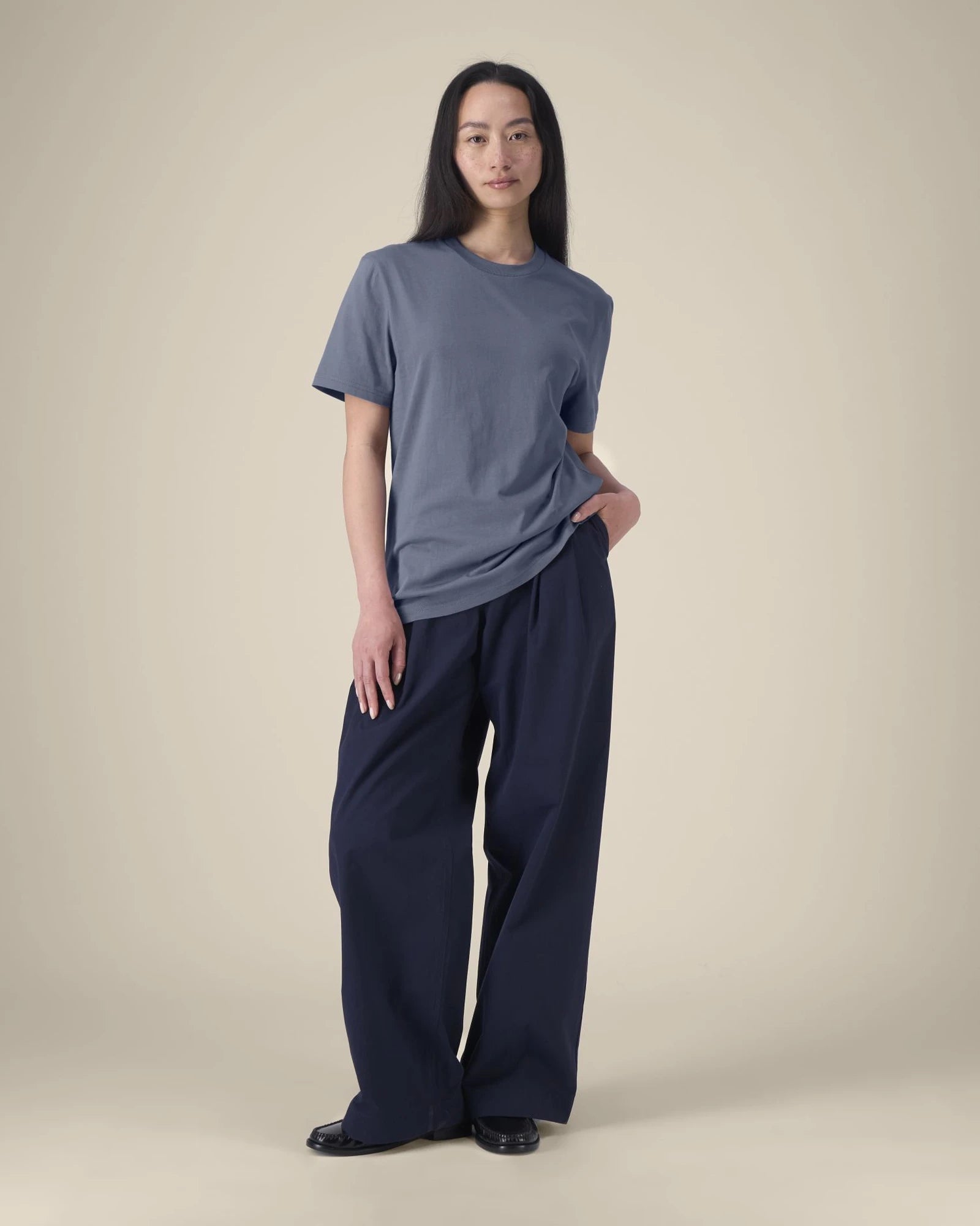 Custom organic cotton T-shirt Stanley/Stella Creator 2.0 - Blue Grey